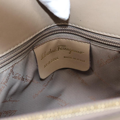 Salvatore Ferragamo Brown Leather Gancini