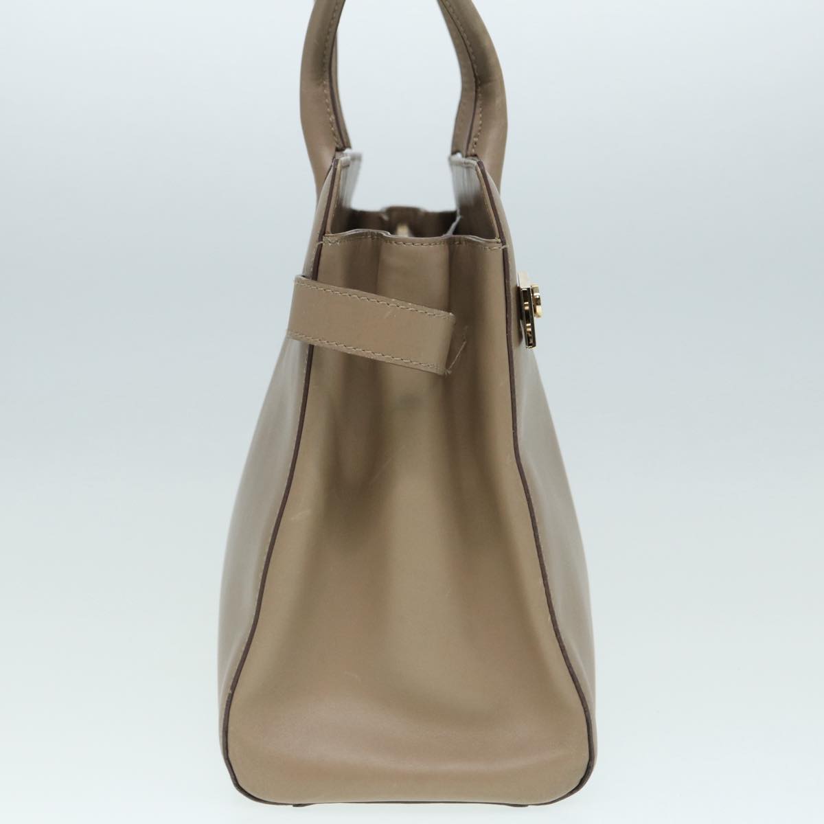 Salvatore Ferragamo Brown Leather Gancini