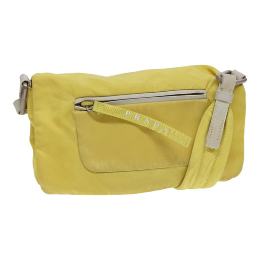 Prada Yellow Synthetic Tessuto