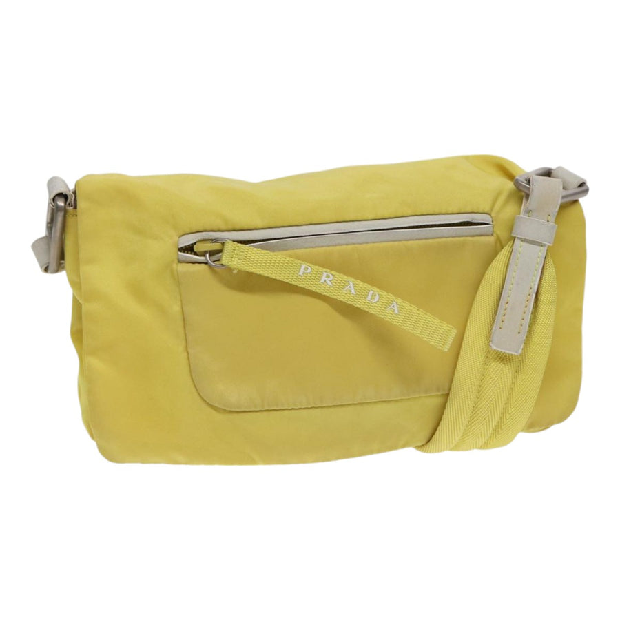 Prada Yellow Synthetic Tessuto