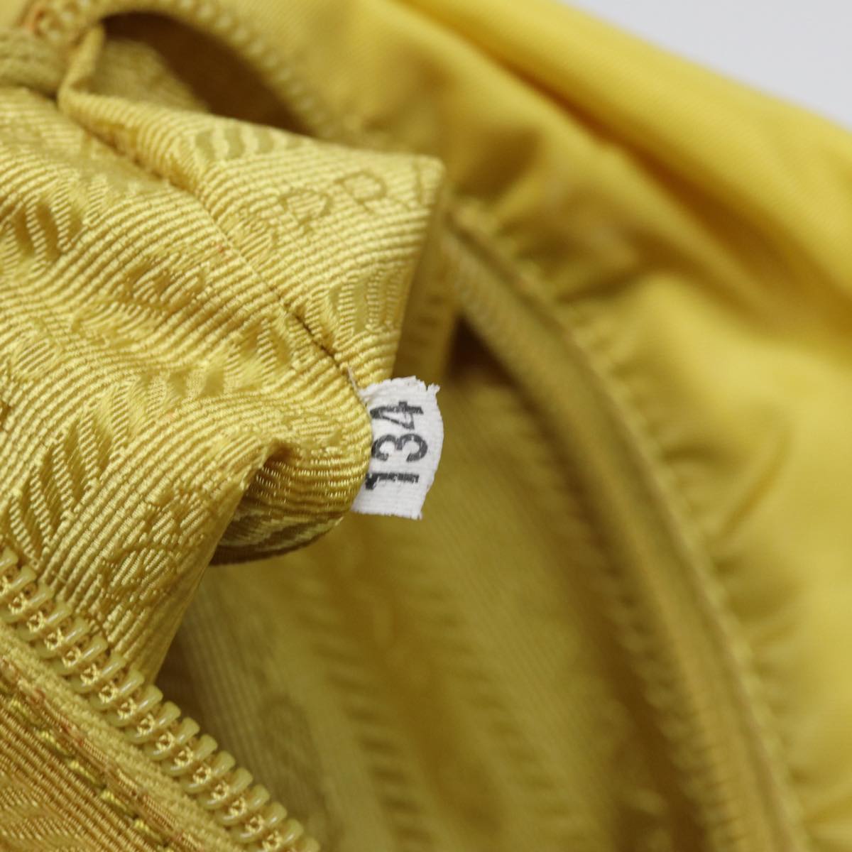 Prada Yellow Synthetic Tessuto