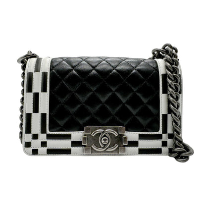 Chanel Black Leather Boy