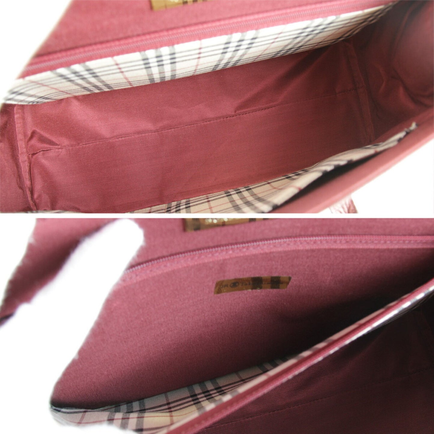 Burberry Red Leather Handbag