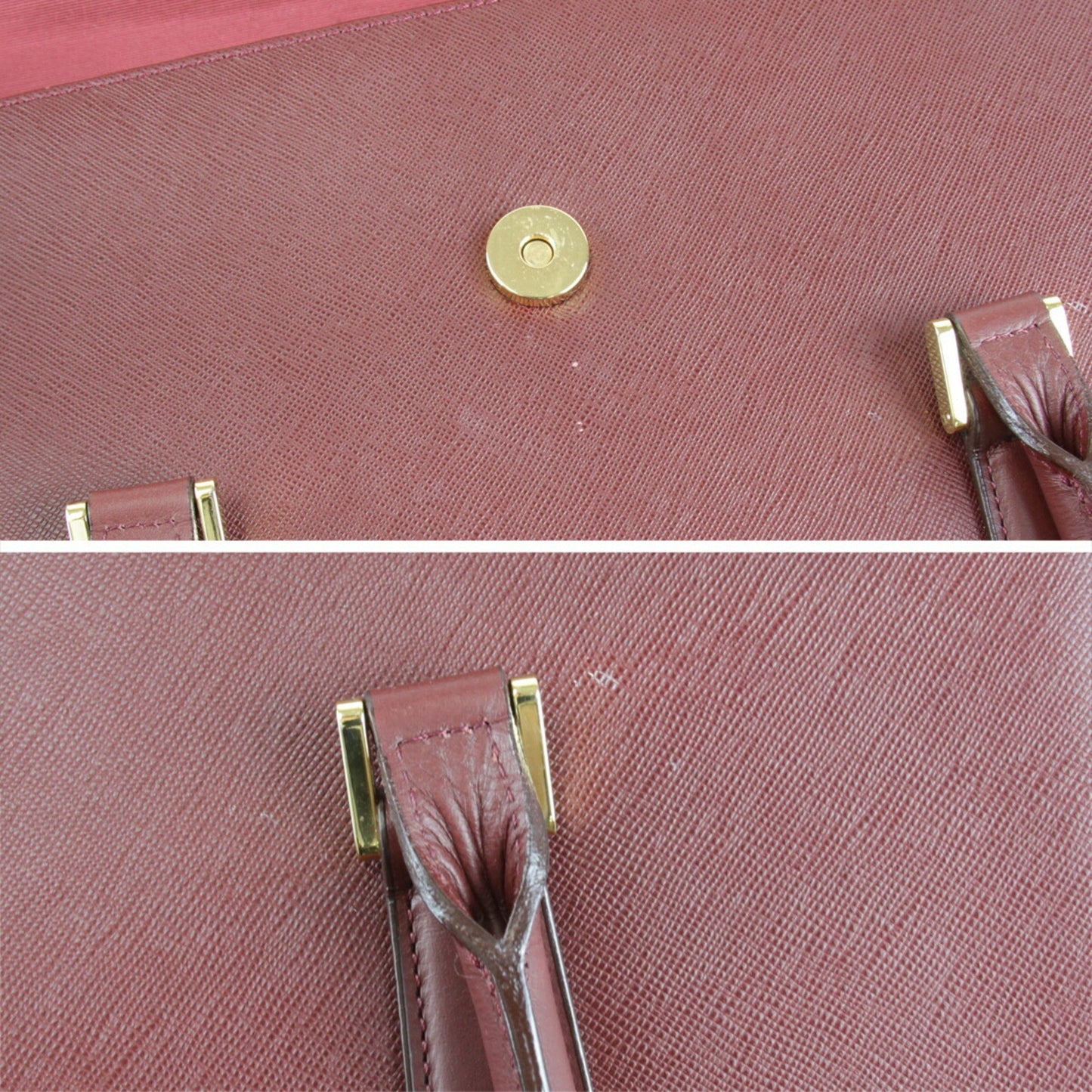 Burberry Red Leather Handbag