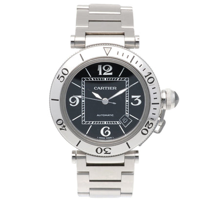 Cartier Black Steel Pasha Seatimer