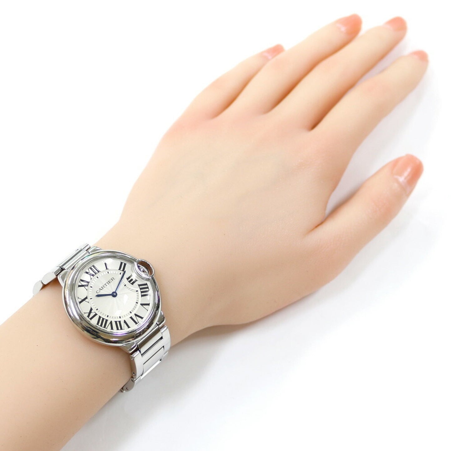 Cartier White Steel Ballon Bleu
