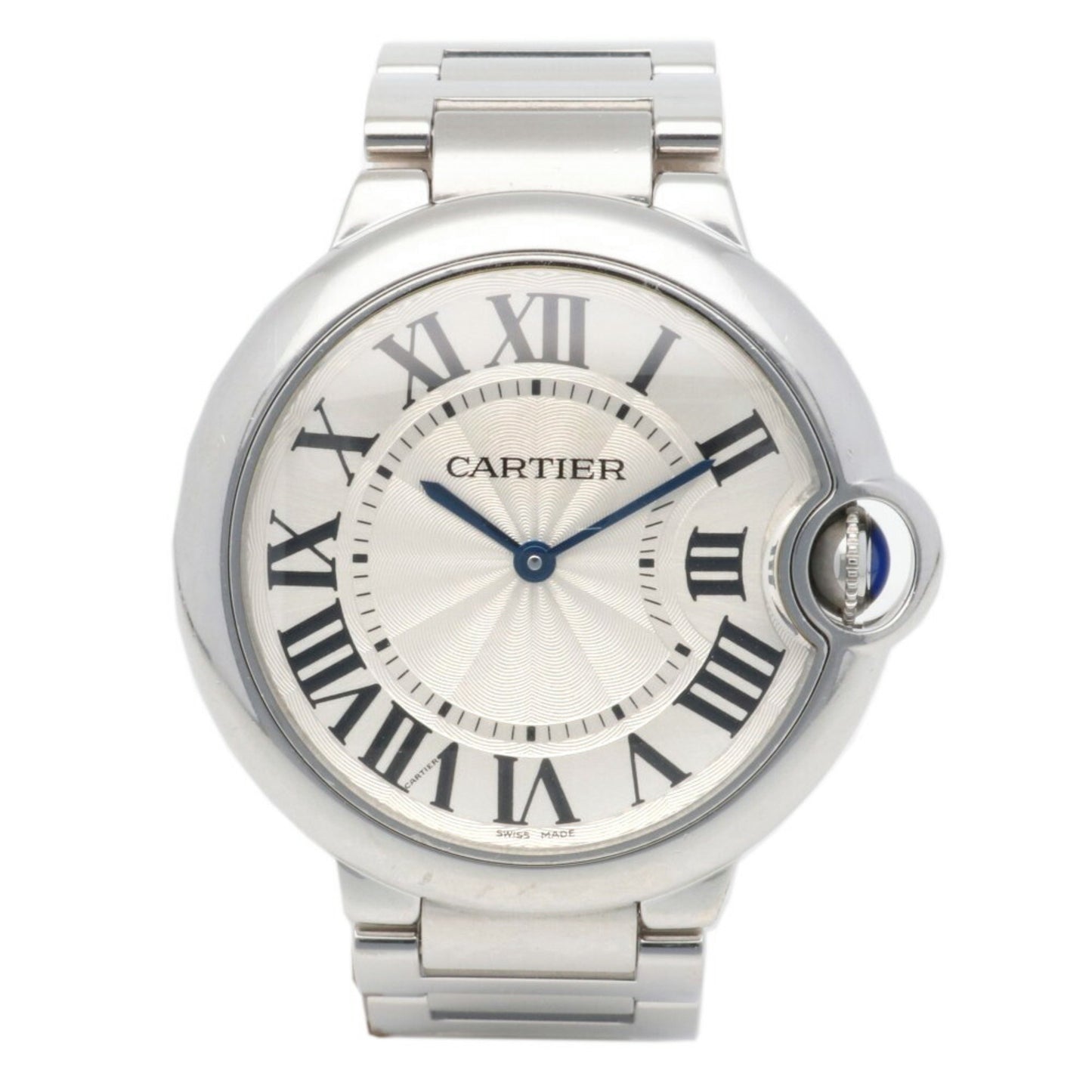 Cartier White Steel Ballon Bleu