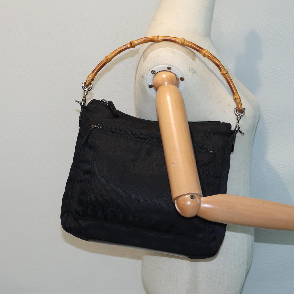 Gucci Black Synthetic Bamboo