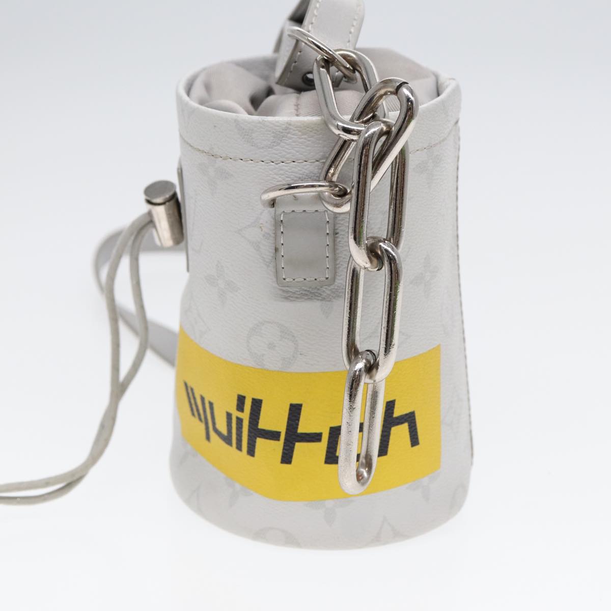 Louis Vuitton White Leather Chalk Nano
