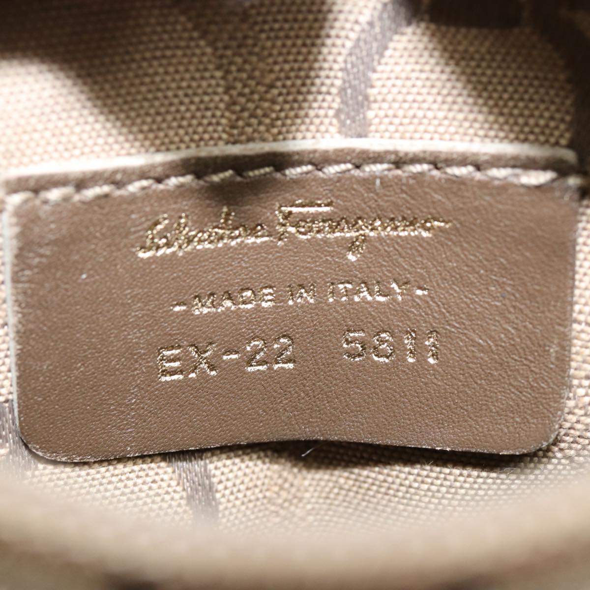 Salvatore Ferragamo Brown Canvas Gancini