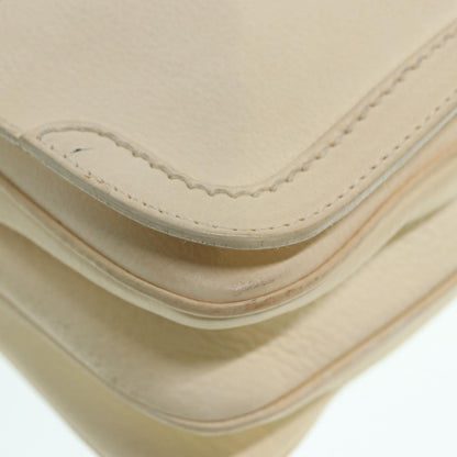 Salvatore Ferragamo White Leather Gancini