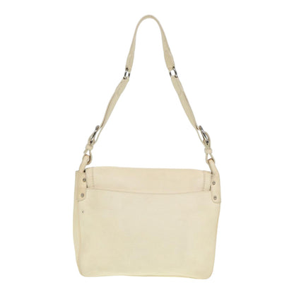 Salvatore Ferragamo White Leather Gancini