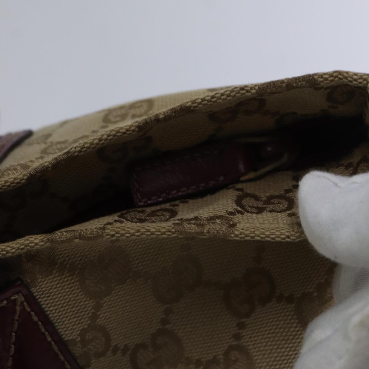 Gucci Brown Canvas Sherry