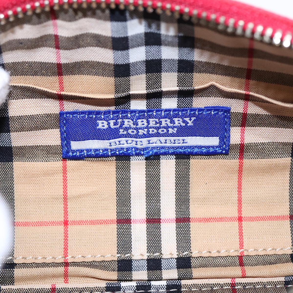 Burberry Red Canvas Blue Label