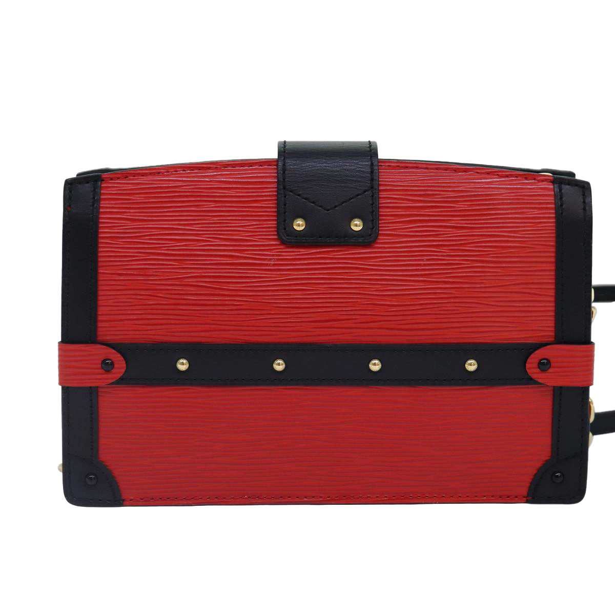 Louis Vuitton Red Leather Trunk