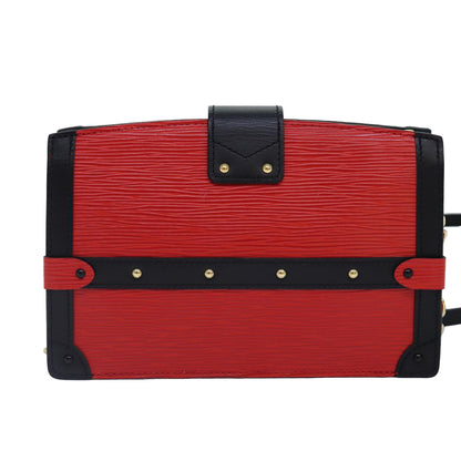 Louis Vuitton Red Leather Trunk