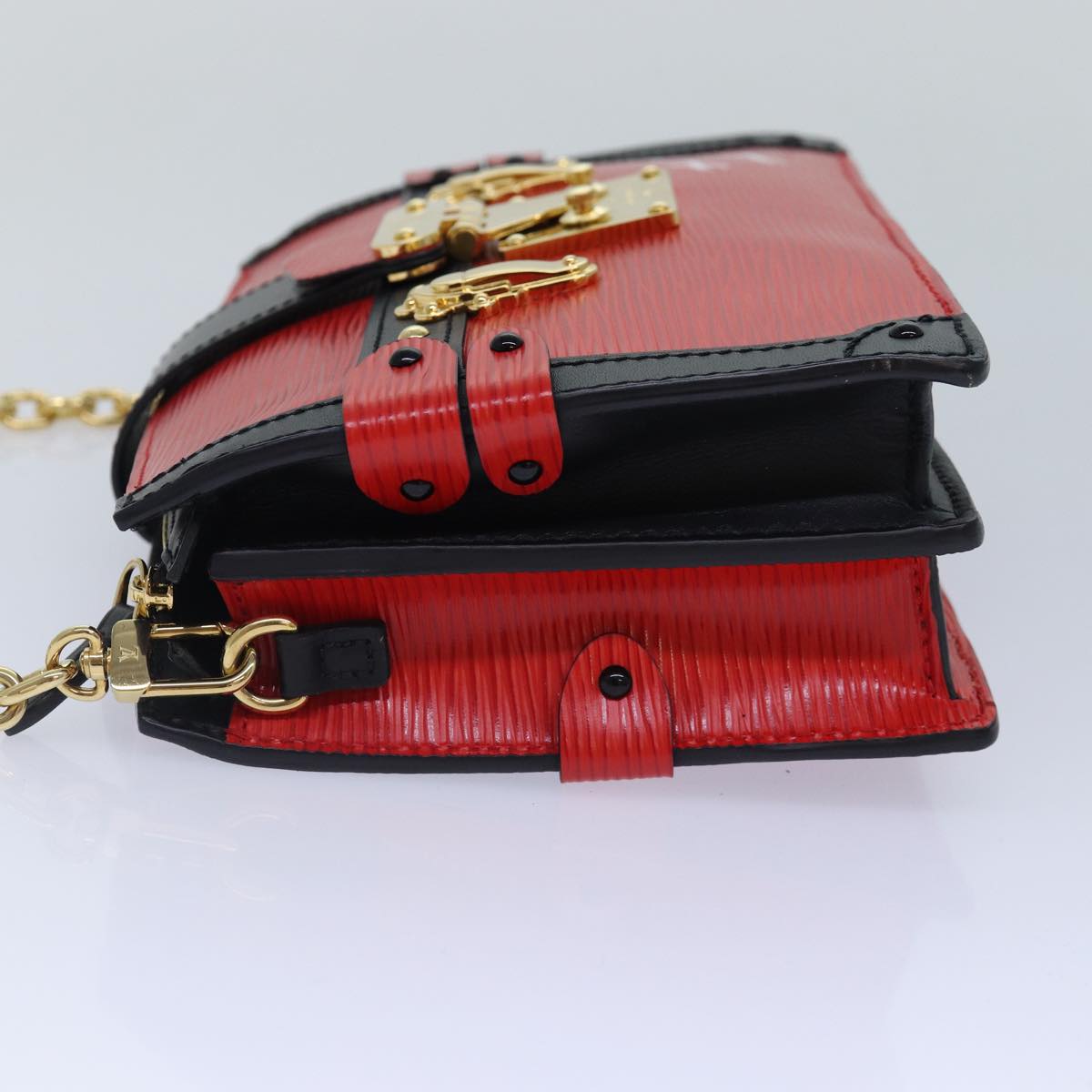 Louis Vuitton Red Leather Trunk