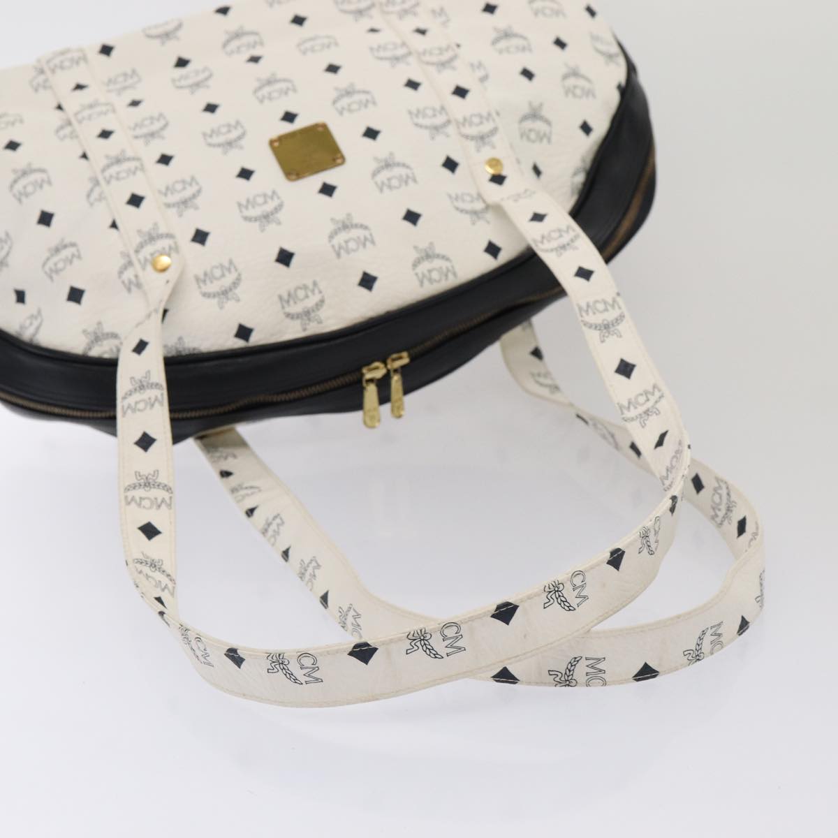 Mcm White Canvas Visetos