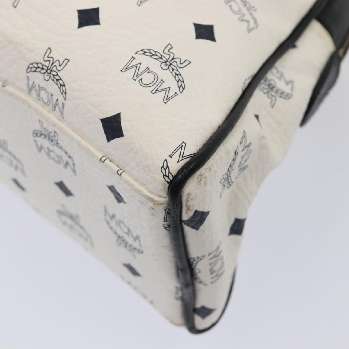 Mcm White Canvas Visetos