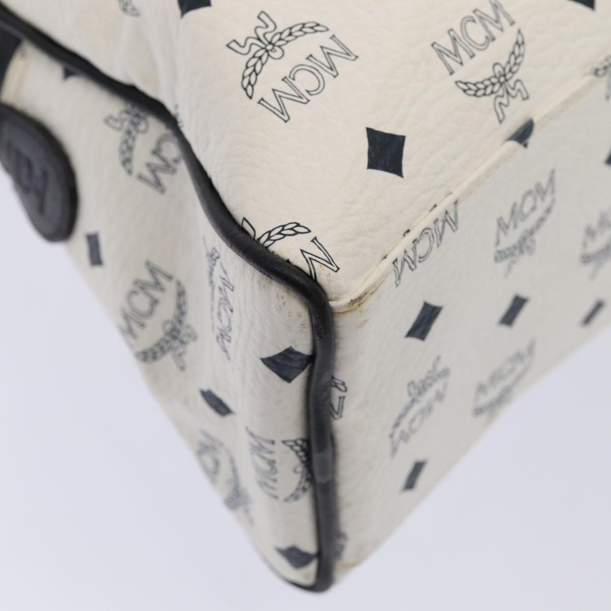 Mcm White Canvas Visetos