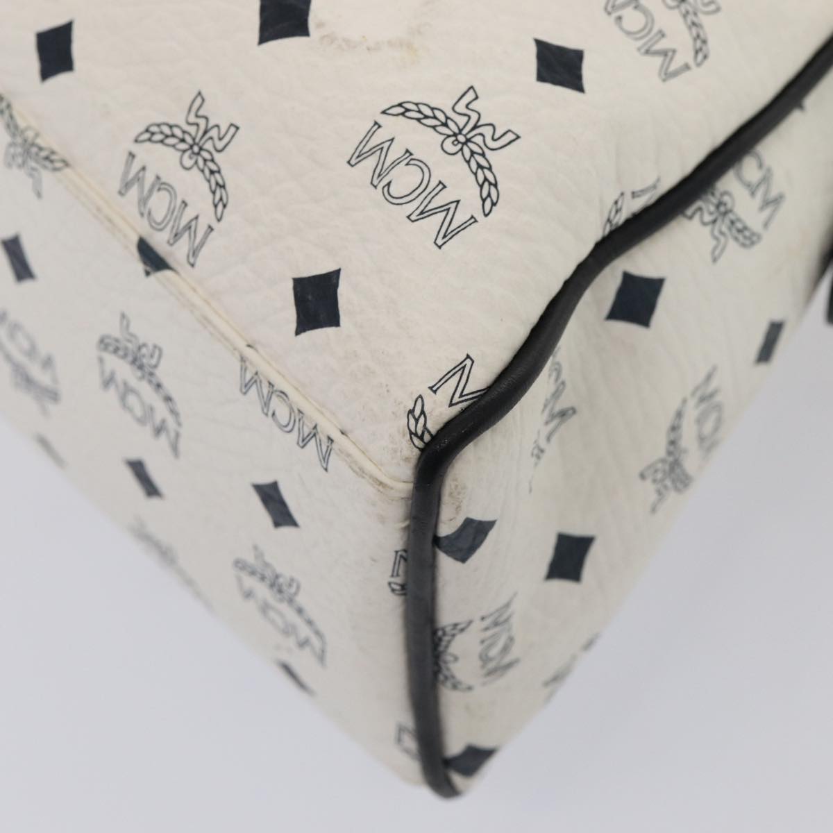 Mcm White Canvas Visetos