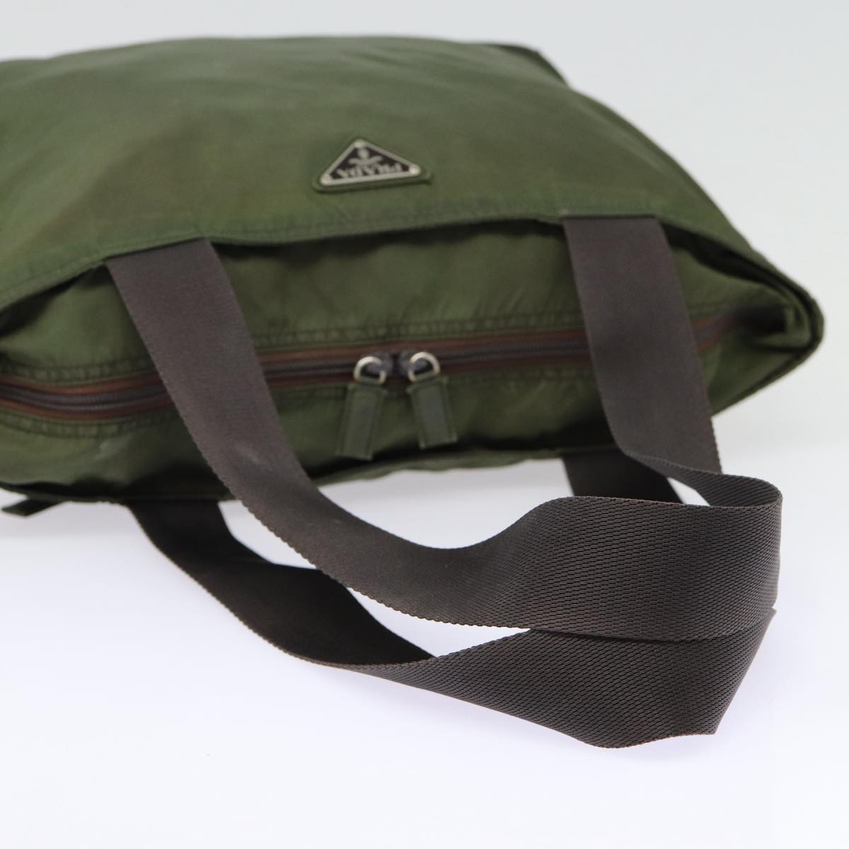 Prada Brown Synthetic Tessuto