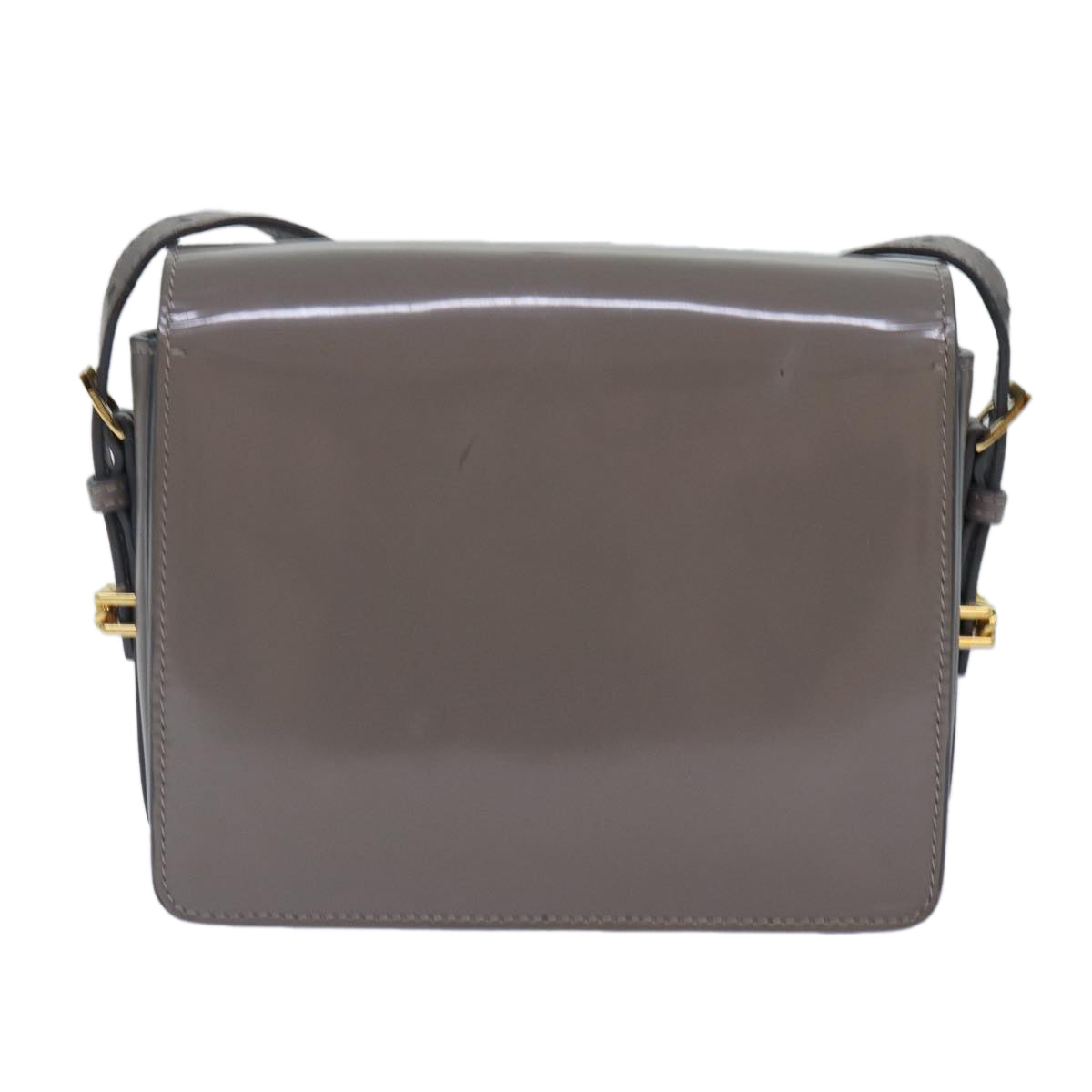 Burberry Gray Patent Leather Shoulder