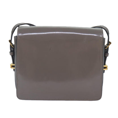 Burberry Gray Patent Leather Shoulder
