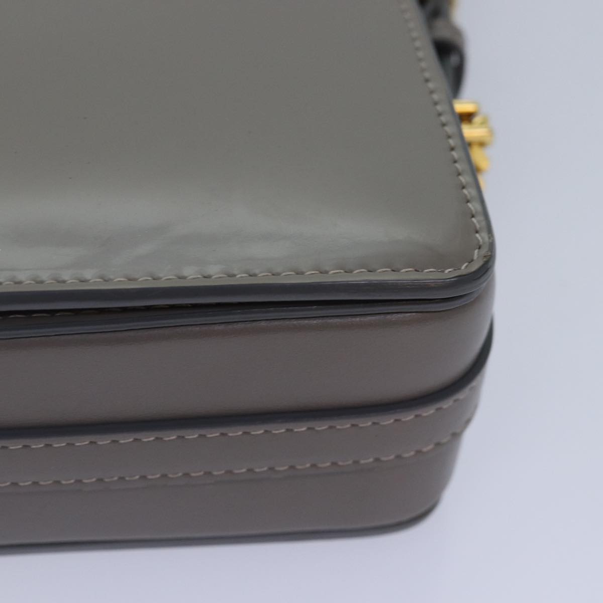 Burberry Gray Patent Leather Shoulder