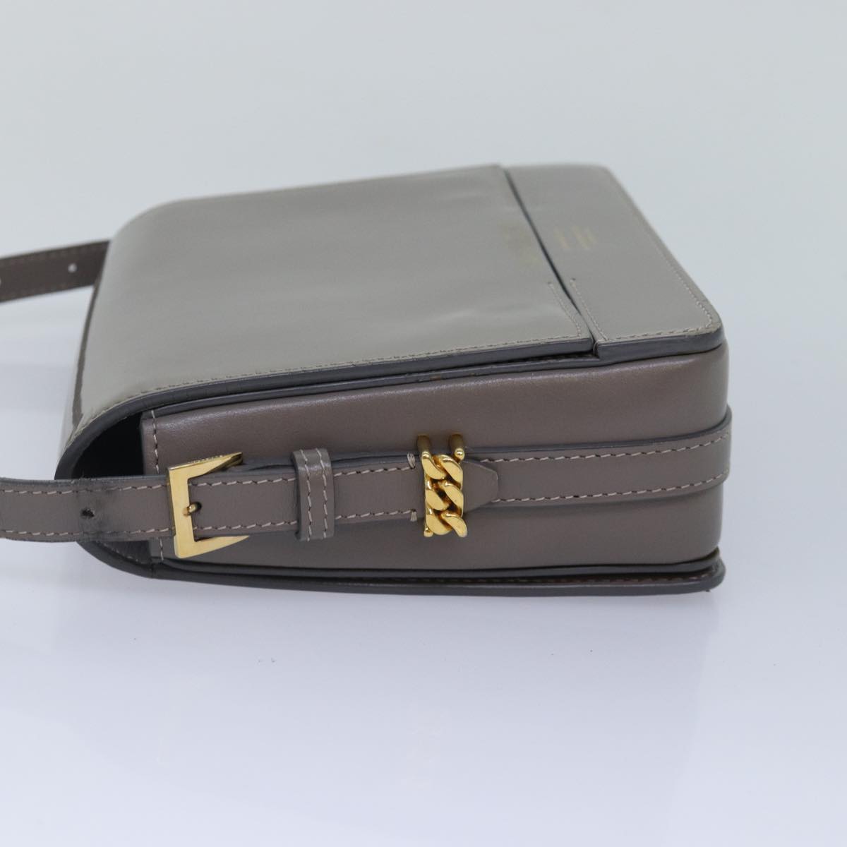 Burberry Gray Patent Leather Shoulder