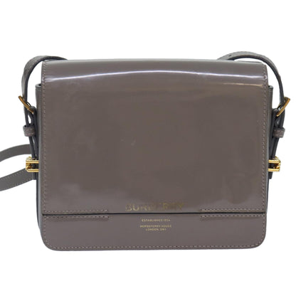 Burberry Gray Patent Leather Shoulder