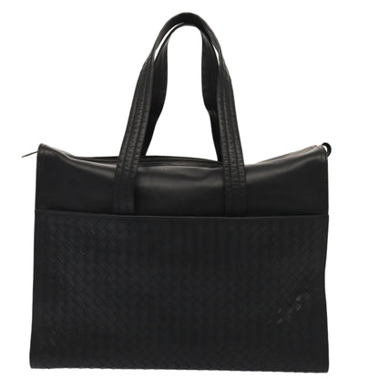 Bottega Veneta Black Leather Intrecciato