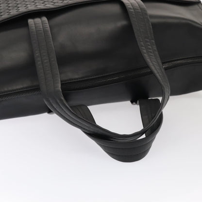 Bottega Veneta Black Leather Intrecciato
