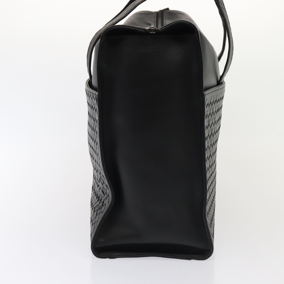 Bottega Veneta Black Leather Intrecciato