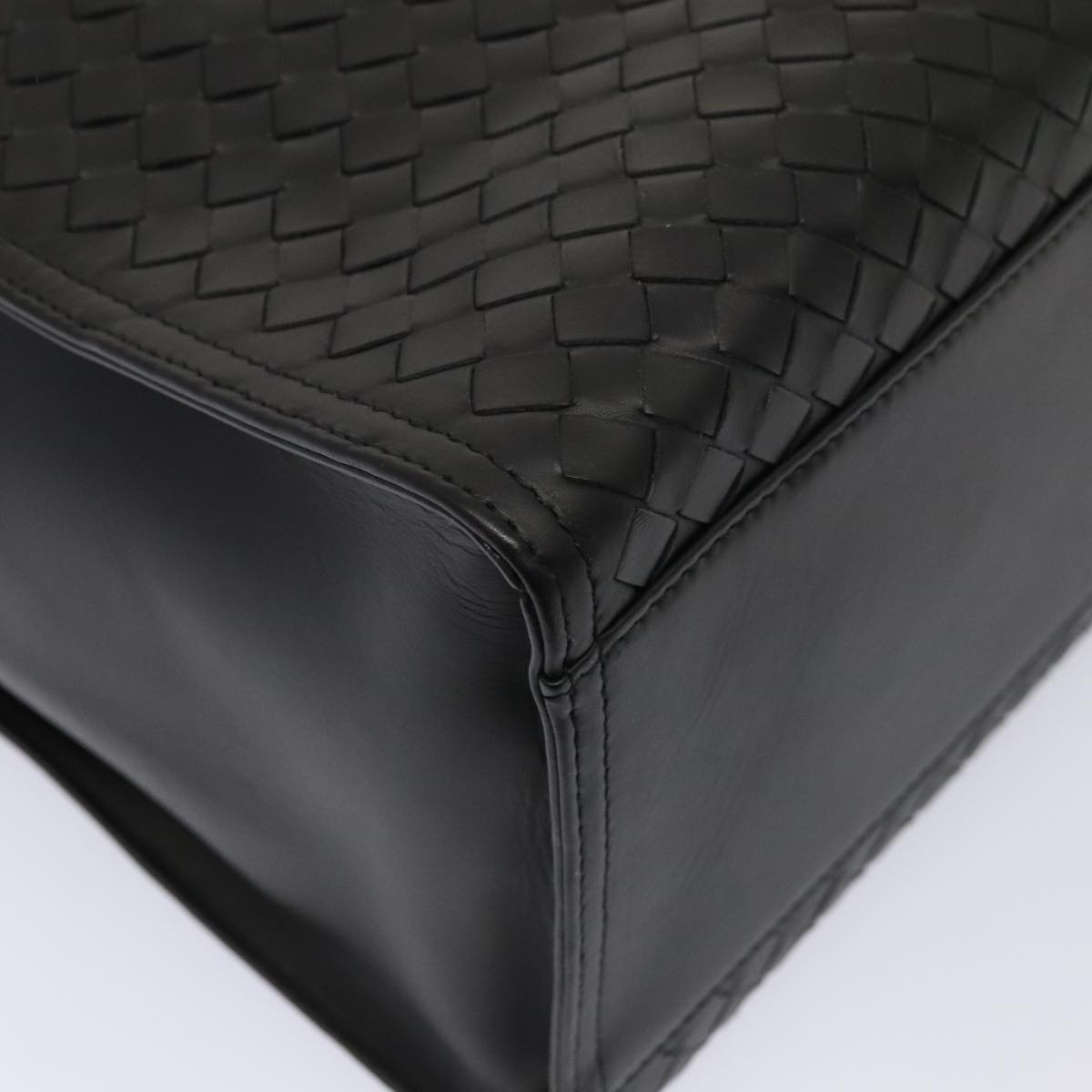 Bottega Veneta Black Leather Intrecciato