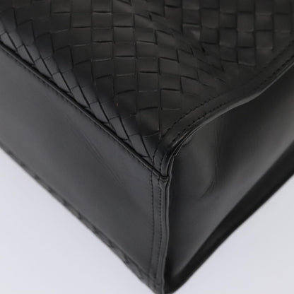 Bottega Veneta Black Leather Intrecciato