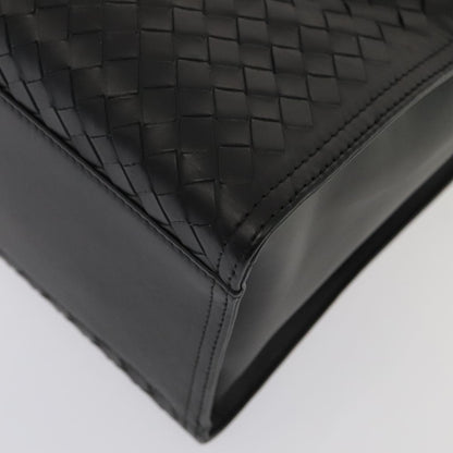 Bottega Veneta Black Leather Intrecciato