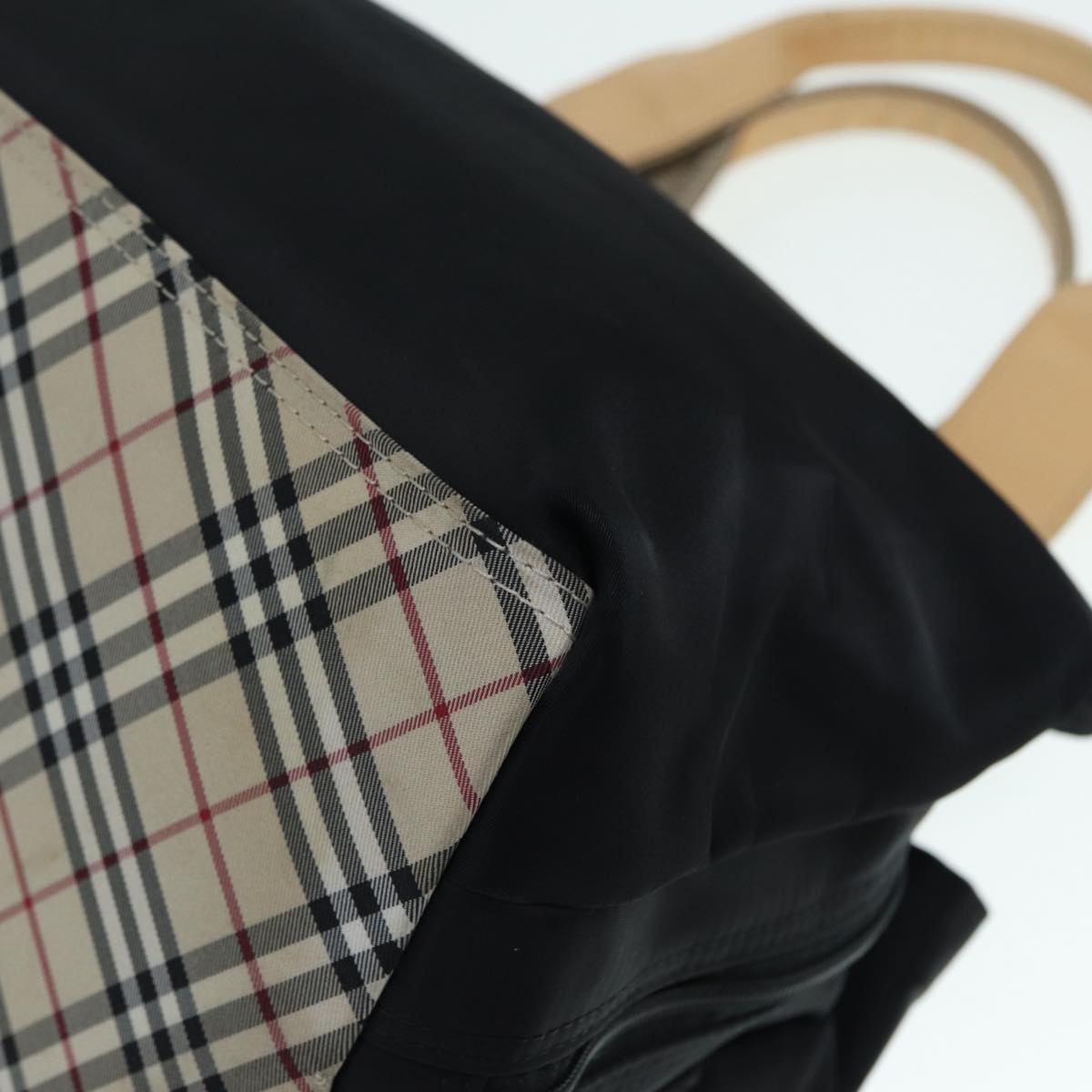 Burberry Black Synthetic Nova Check