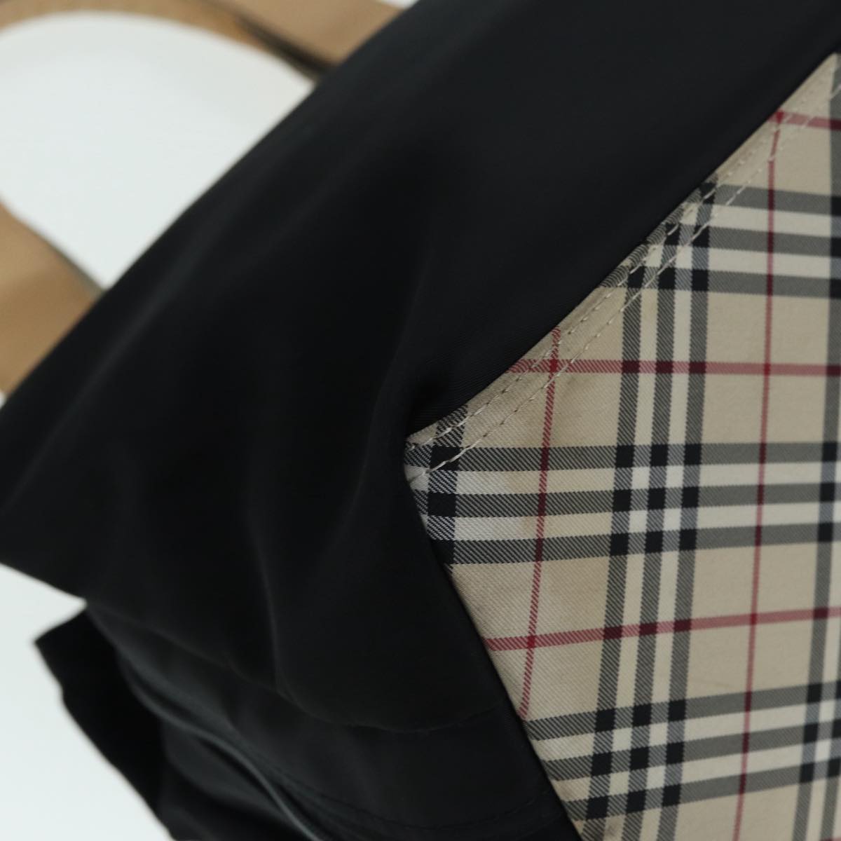 Burberry Black Synthetic Nova Check