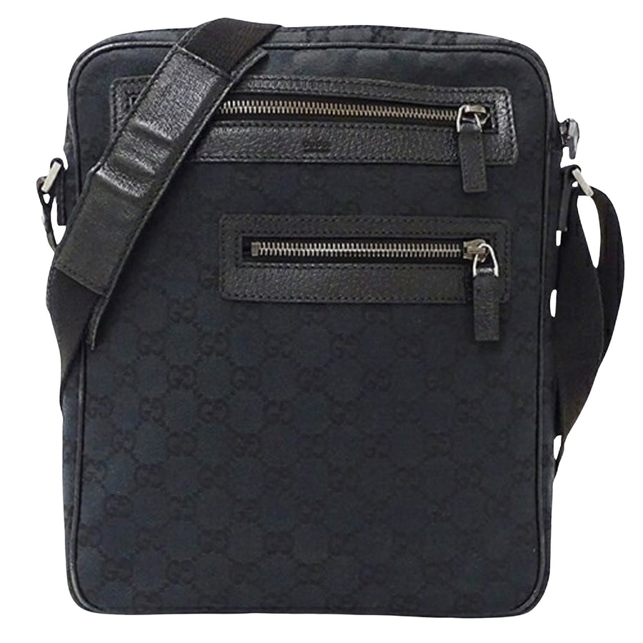 Gucci Black Canvas Gg Canvas