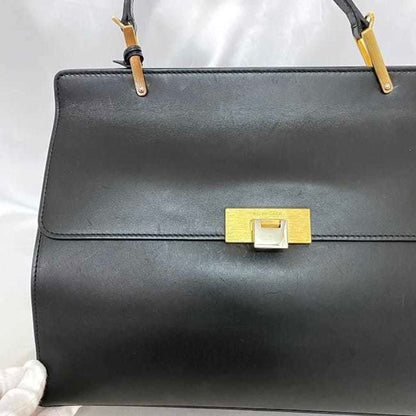 Balenciaga Black Leather Le Dix