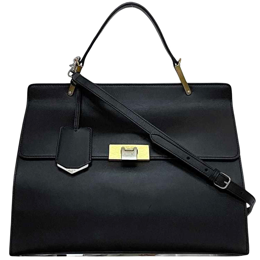 Balenciaga Black Leather Le Dix