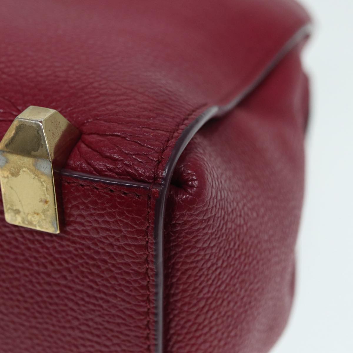 Mcm Red Leather Handbag