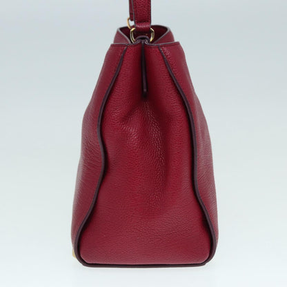 Mcm Red Leather Handbag