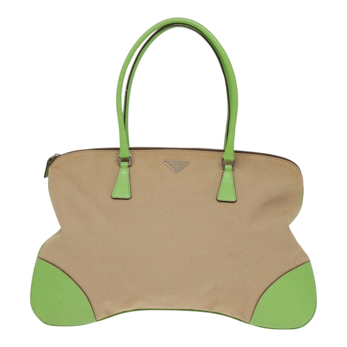 Prada Brown Canvas Bowling