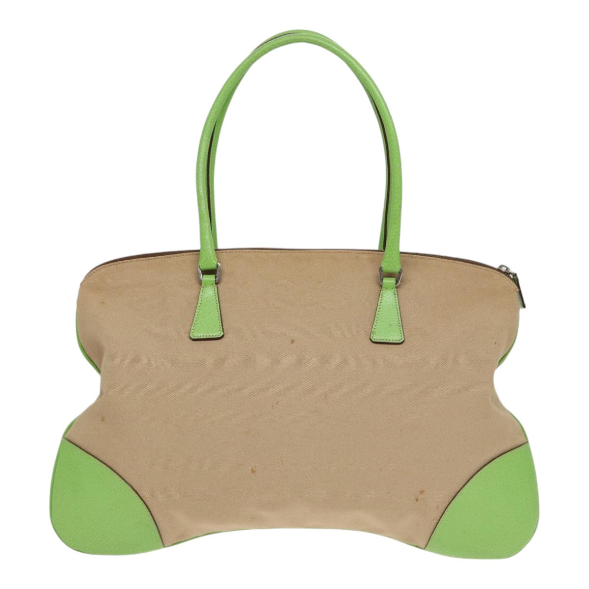 Prada Brown Canvas Bowling