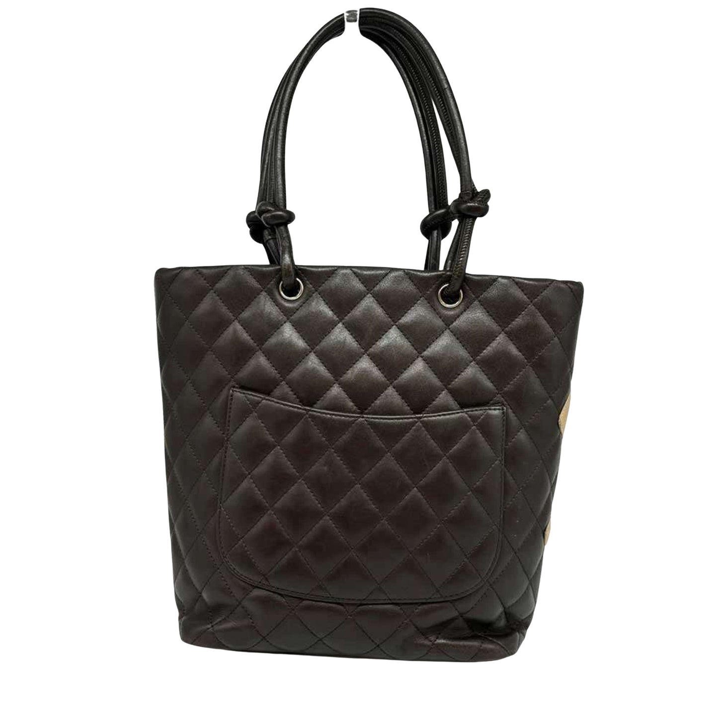 Chanel Brown Leather Cambon Line