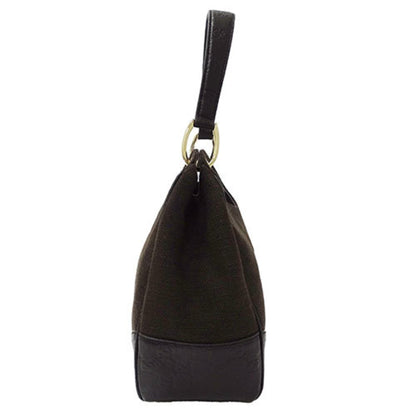 Gucci Brown Canvas Shima Line