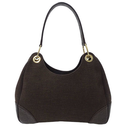 Gucci Brown Canvas Shima Line