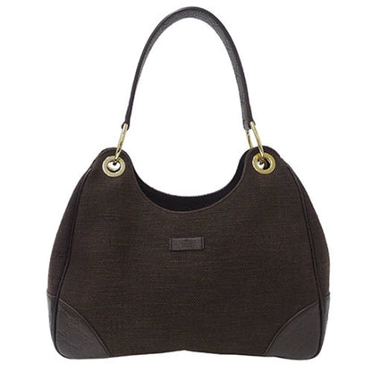 Gucci Brown Canvas Shima Line